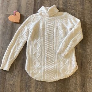 Maternity knit sweater slit cut on sides